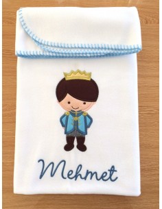 KÜÇÜK PRENS NAKIŞLI POLAR BEBEK BATTANİYESİ